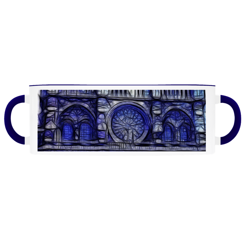 Cathedral In Blue Accent Mugs