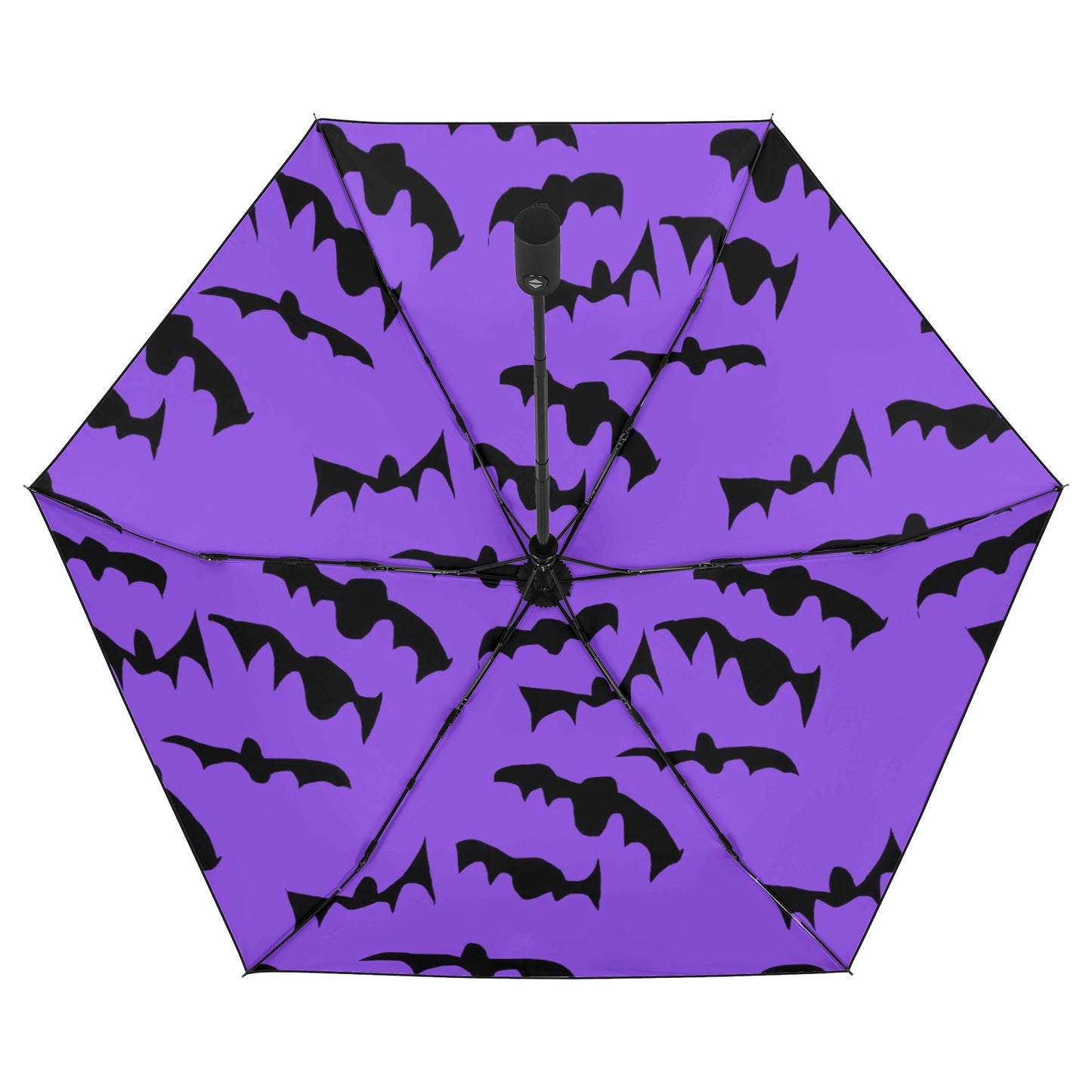Bats Pattern Fully Auto Open & Close Umbrella Printing Inside