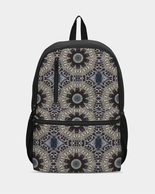 Cathedral Kaleidoscope Duo-Zip Front Canvas Backpack