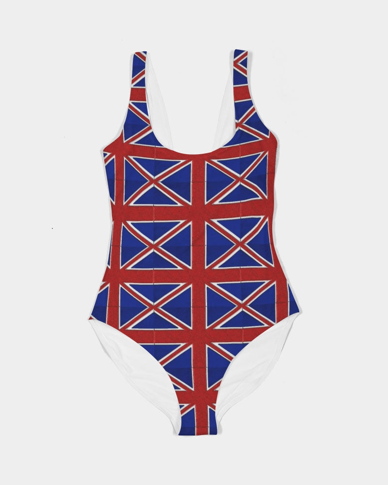 British Flag Pattern Women's All-Over Print One-Piece Swimsuit