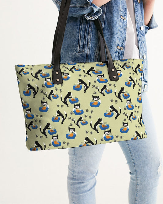 Cat and a Fishbowl Stylish Tote