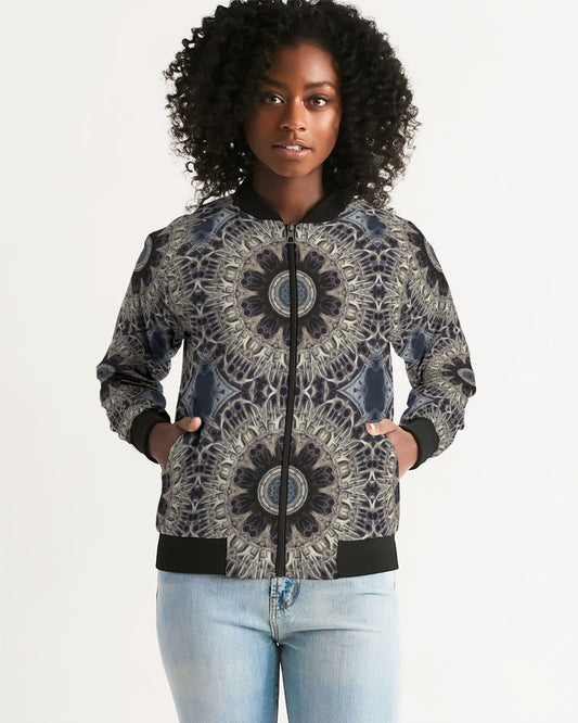 Cathedral Kaleidoscope Women's All-Over Print Bomber Jacket