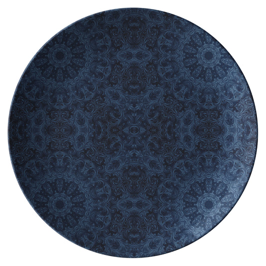 Blue Velvet Kaleidoscope Dinner Plate