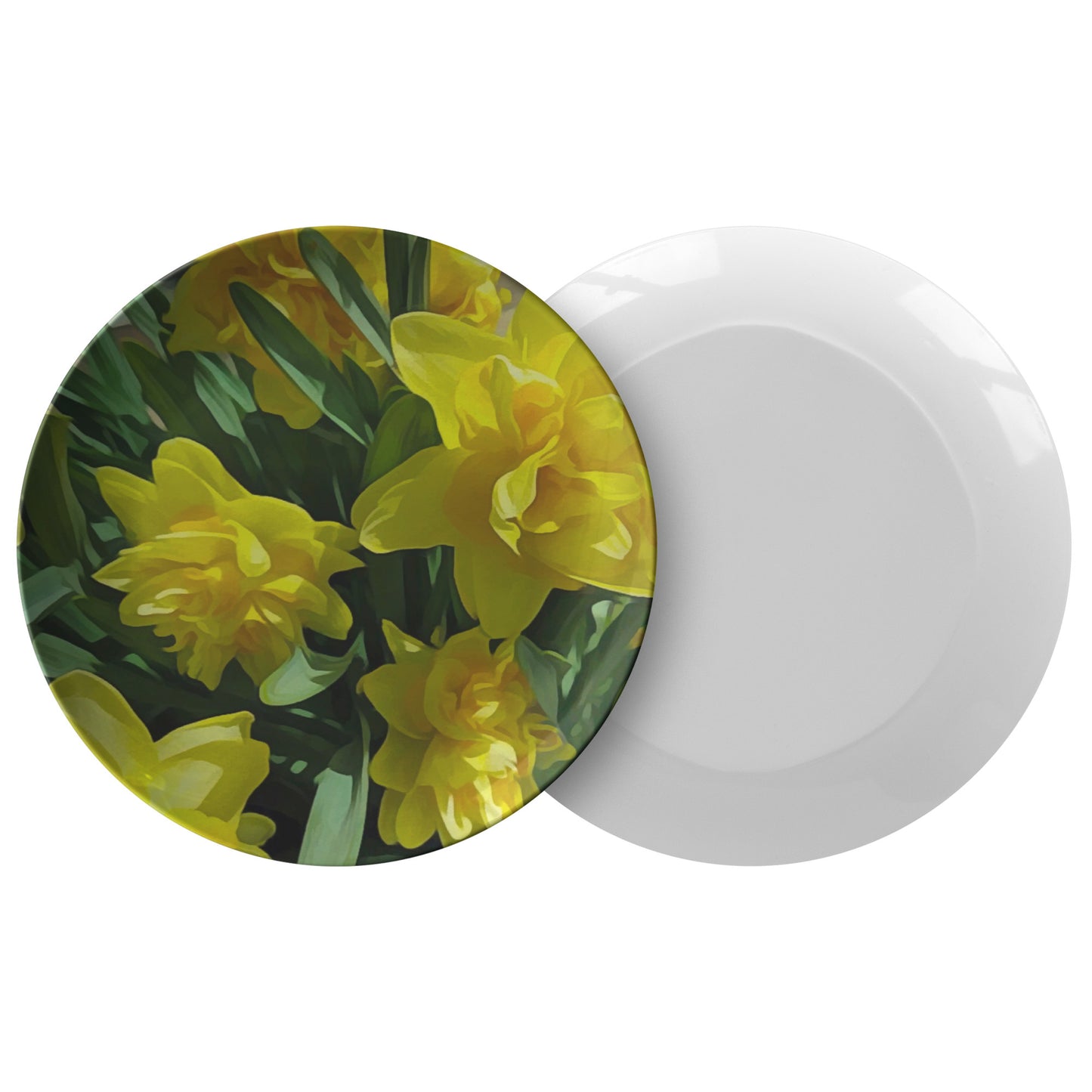 Bright Yellow Daffodils Dinner Plate