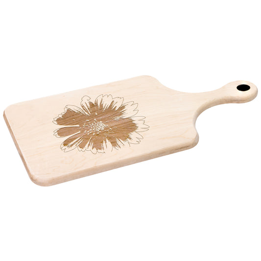 Gaillardia Wooden Paddle Cutting Board