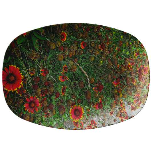 Orange Flower Garden Snack Platter