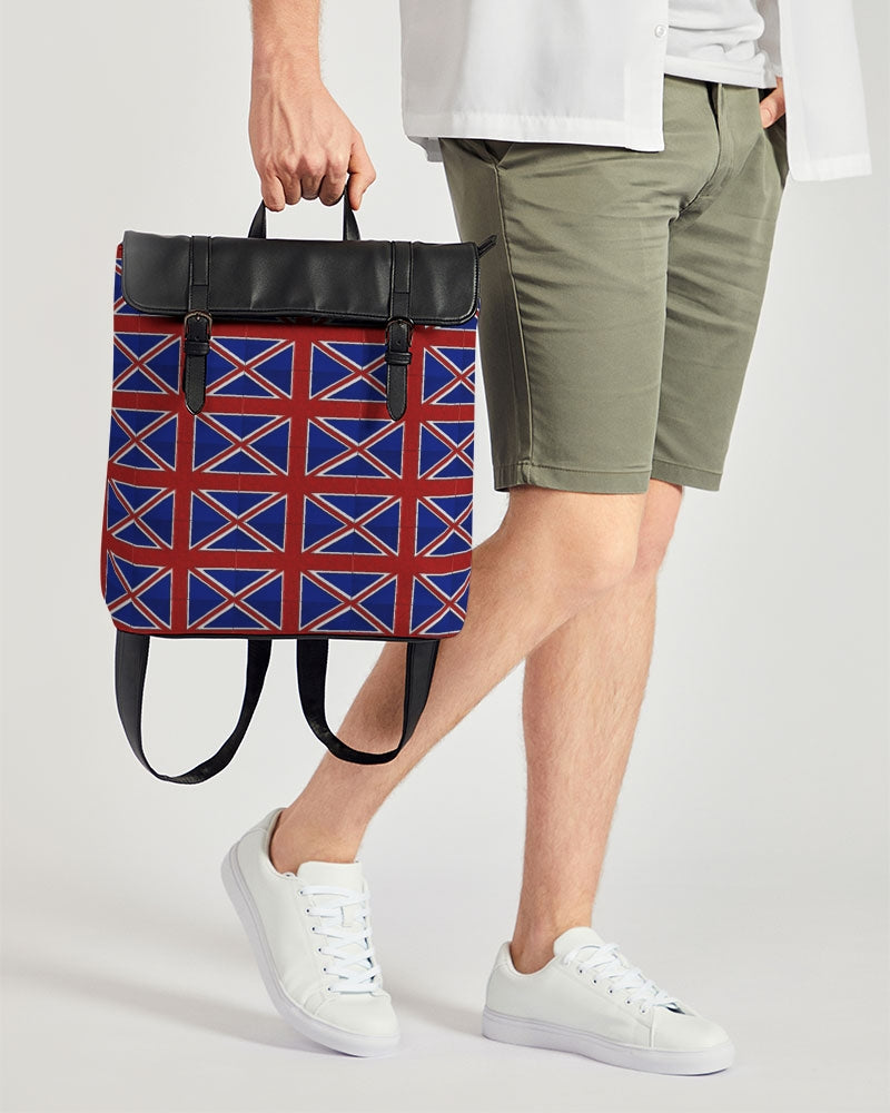 British Flag Pattern Casual Flap Backpack