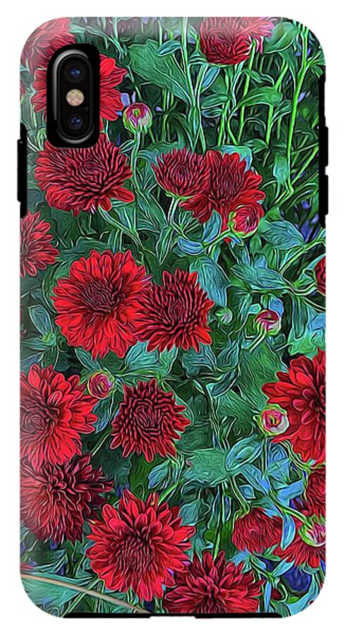 Red Mums - Phone Case