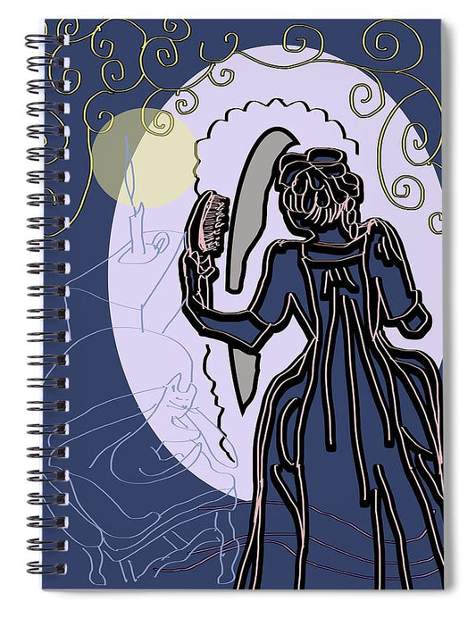 1700s Woman With a Brush - Spiral Notebook