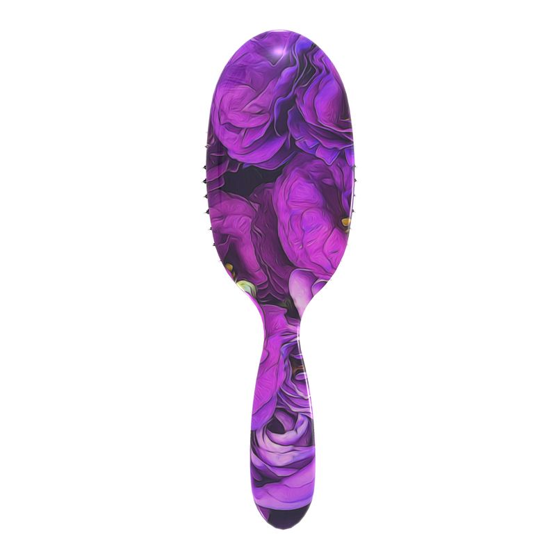 Purple Lisianthus Hairbrush