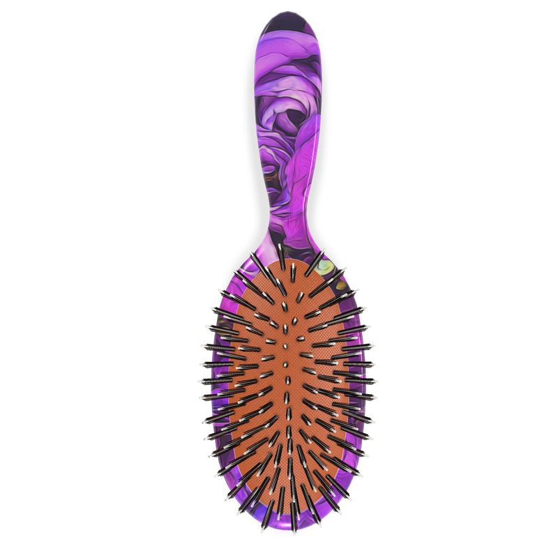 Purple Lisianthus Hairbrush