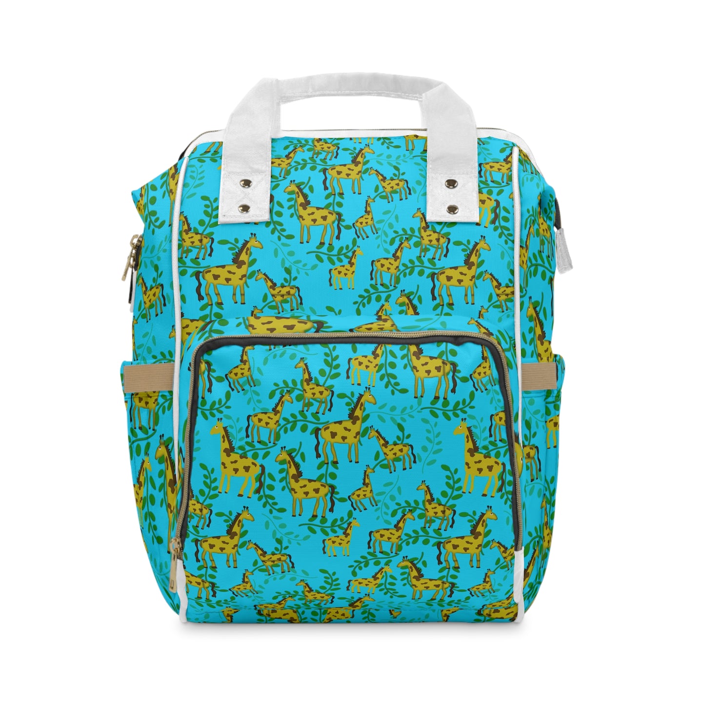 Cute Giraffes Pattern Multifunctional Diaper Backpack