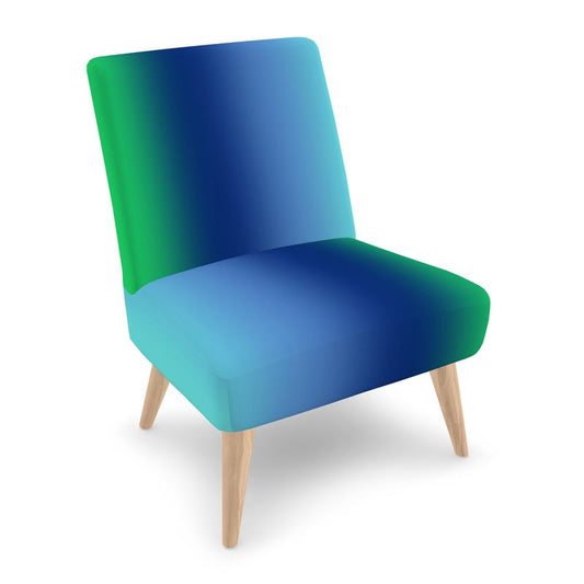 Green and Navy Gradient Occasional Chair