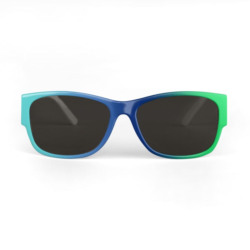 Green and Navy Gradient Sunglasses