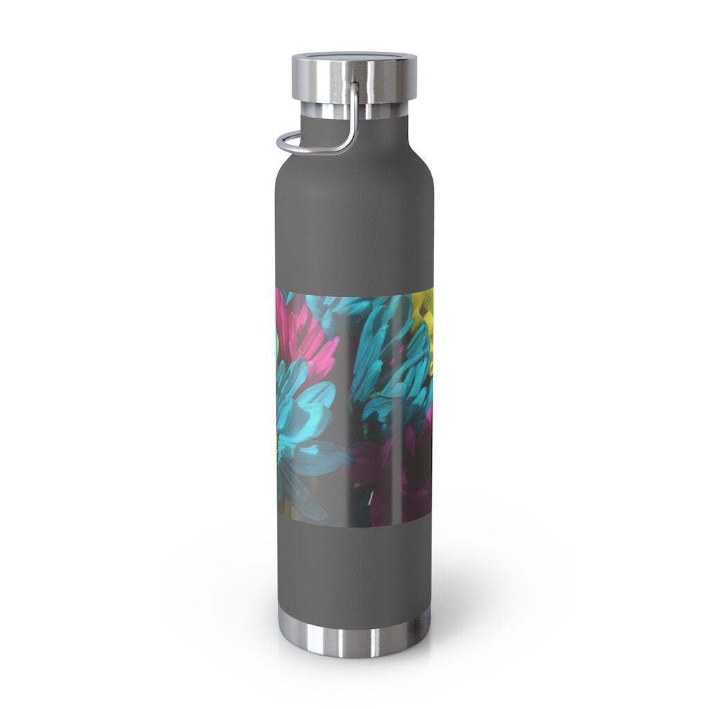 Raw Flowers 4 22oz Vacuum Insulated Bottle