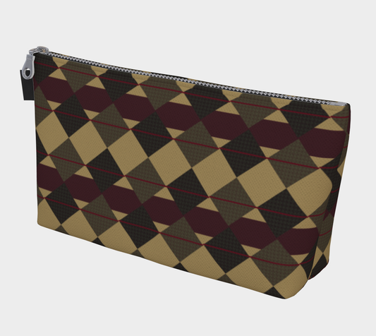 Checkered Plaid Makeup Bag