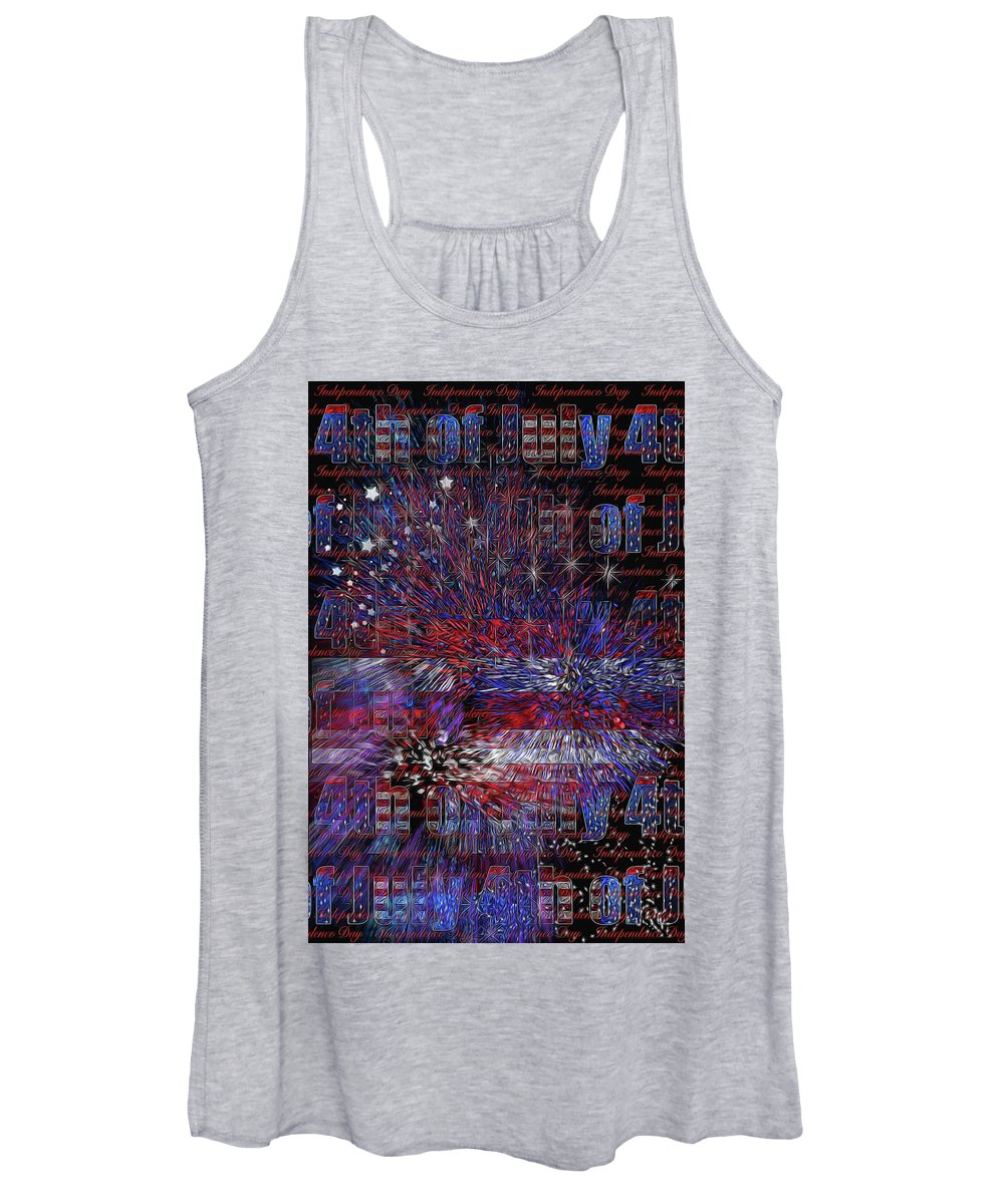 4th of July Poster - Women's Tank Top