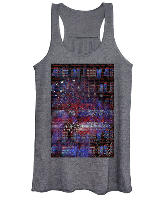 4th of July Poster - Women's Tank Top
