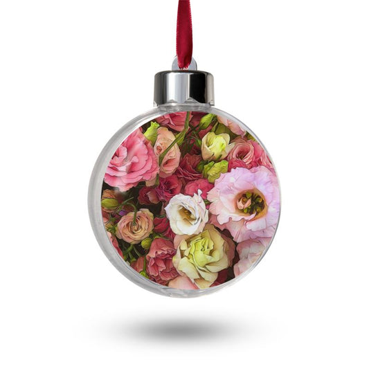 Pink Lisianthus Flowers bauble