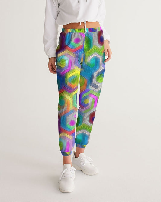 Colorful Hexagons Women's Track Pants