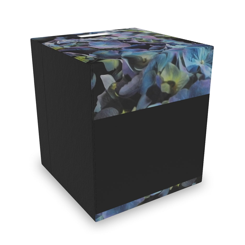 Blue and Purple Hydrangea Felt Storage Box