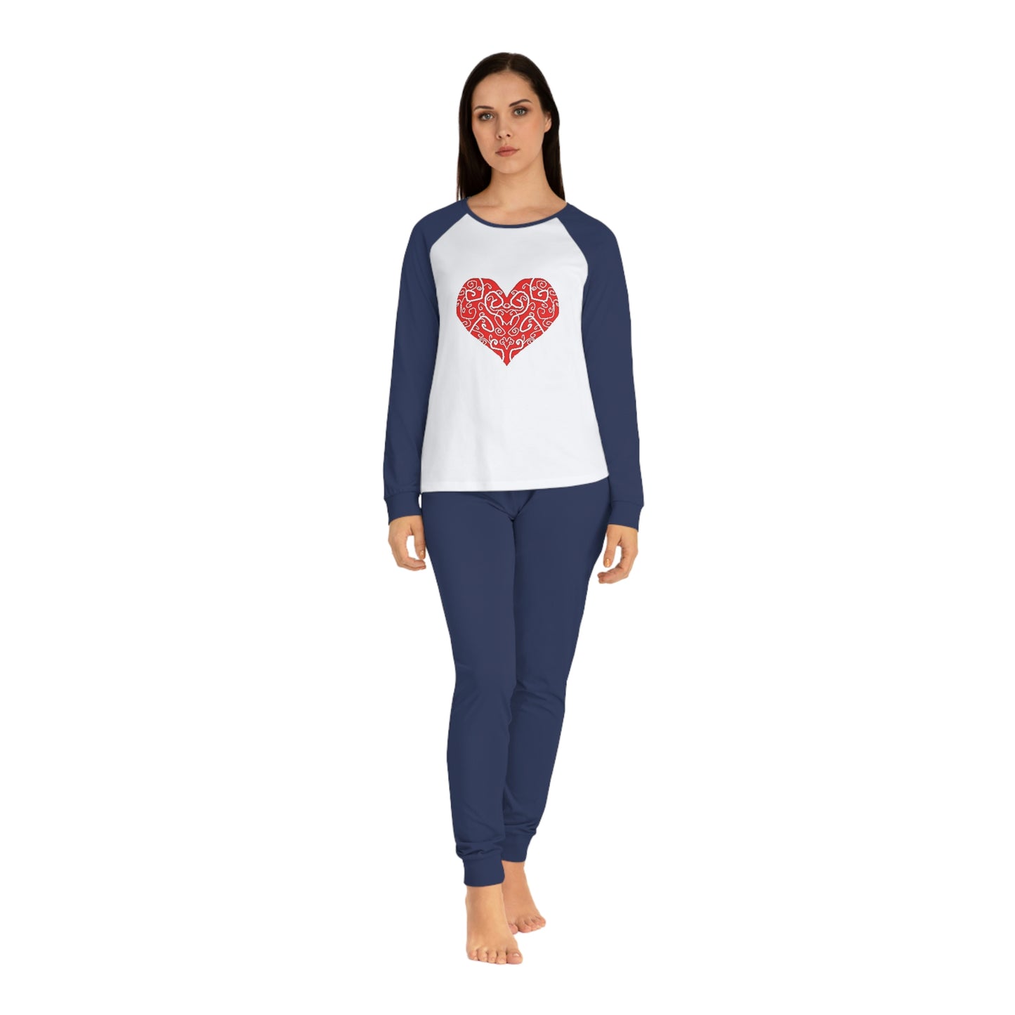 Heart Swirls Women's Pajama Set