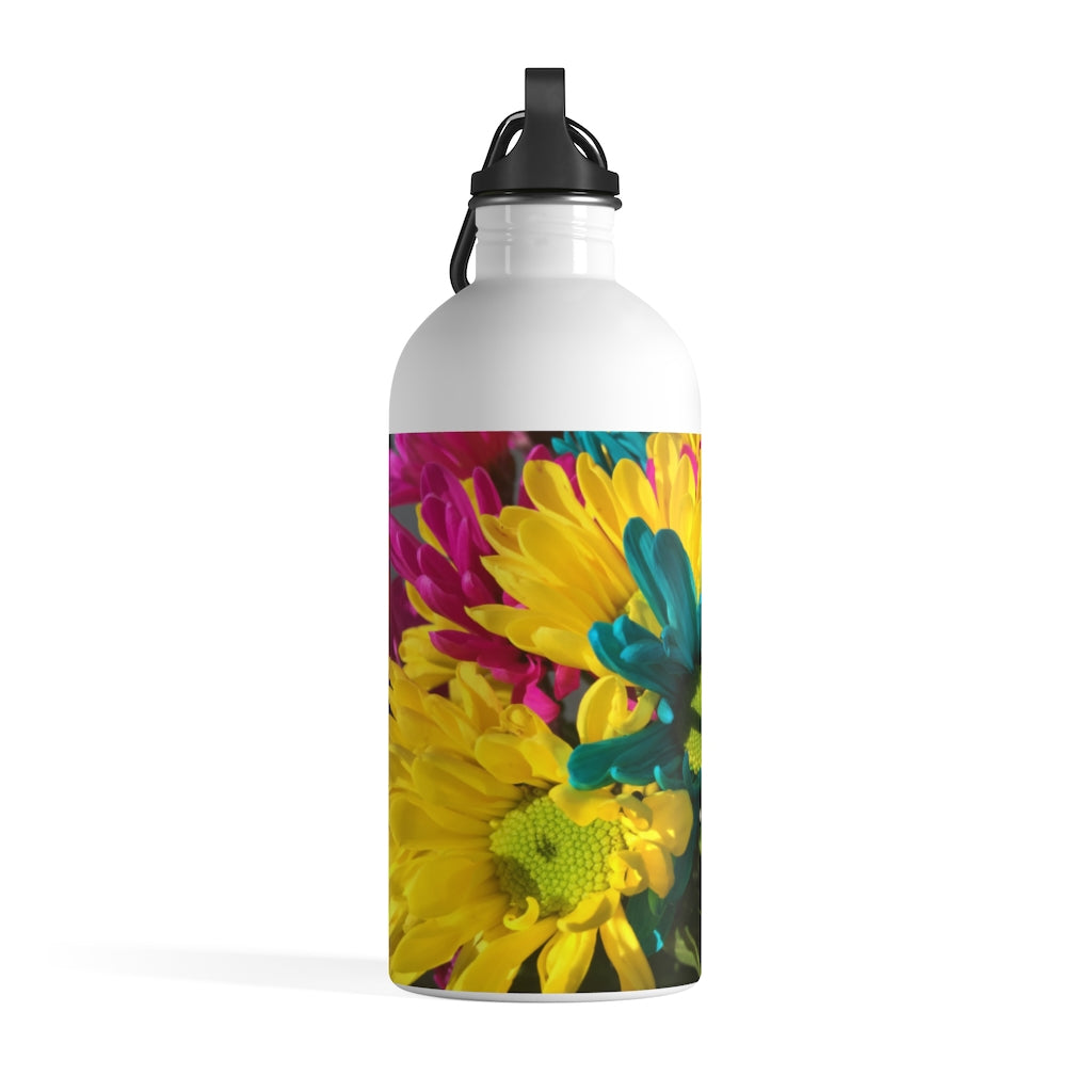 Raw Flowers 4  Stainless Steel Water Bottle