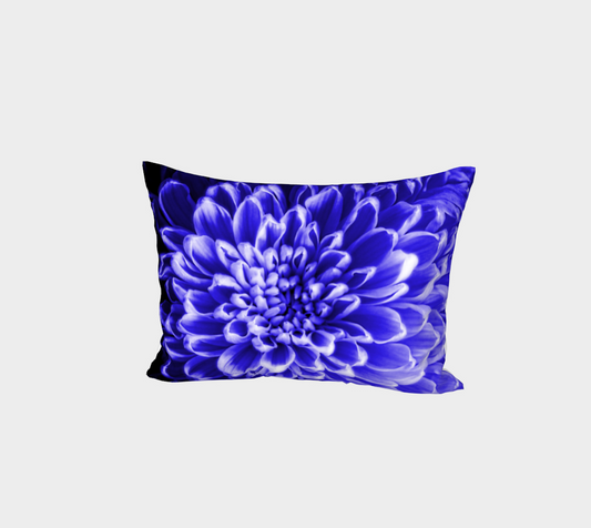 Blue Chrysanthemum Bed Pillow Sham
