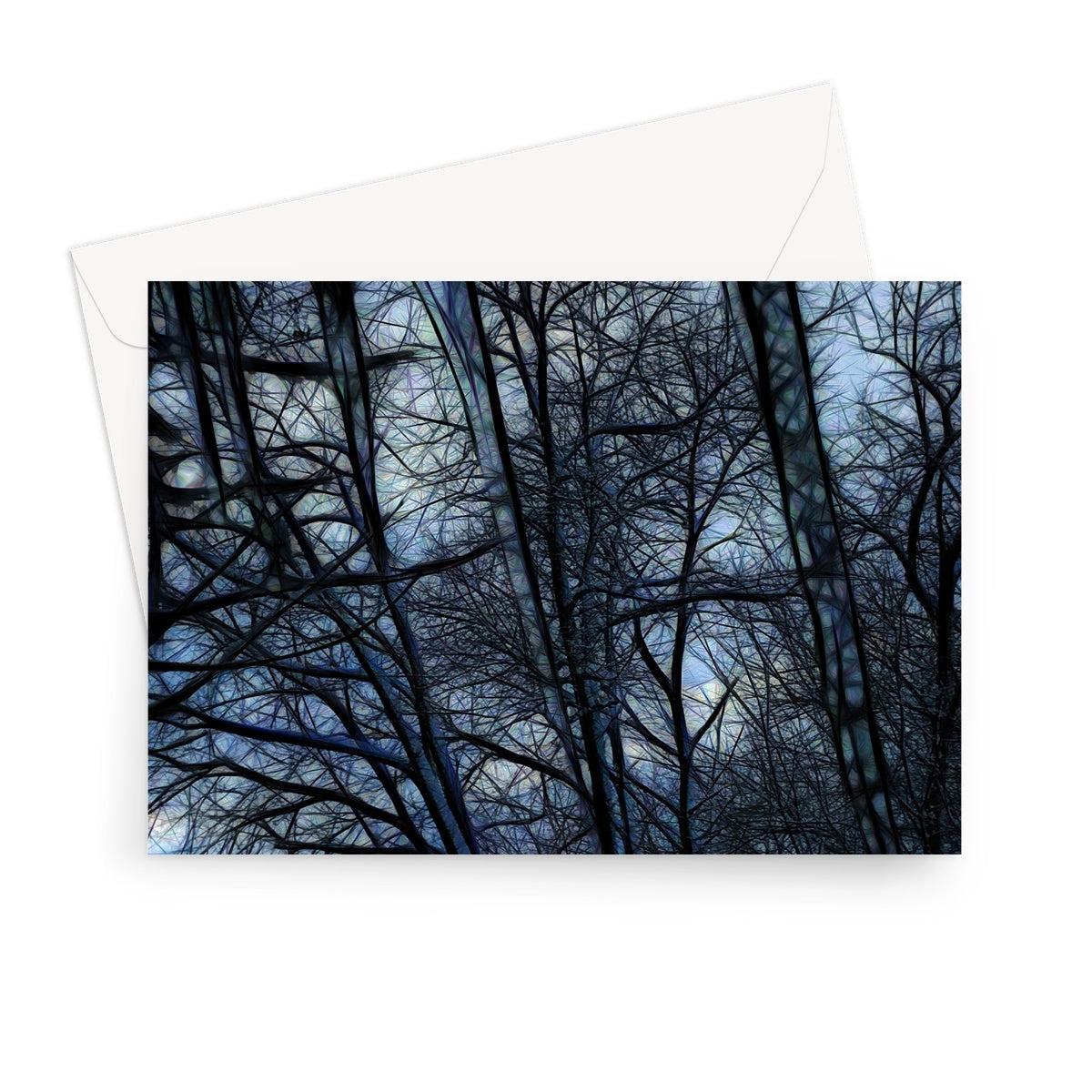Twilight Icicles Greeting Card