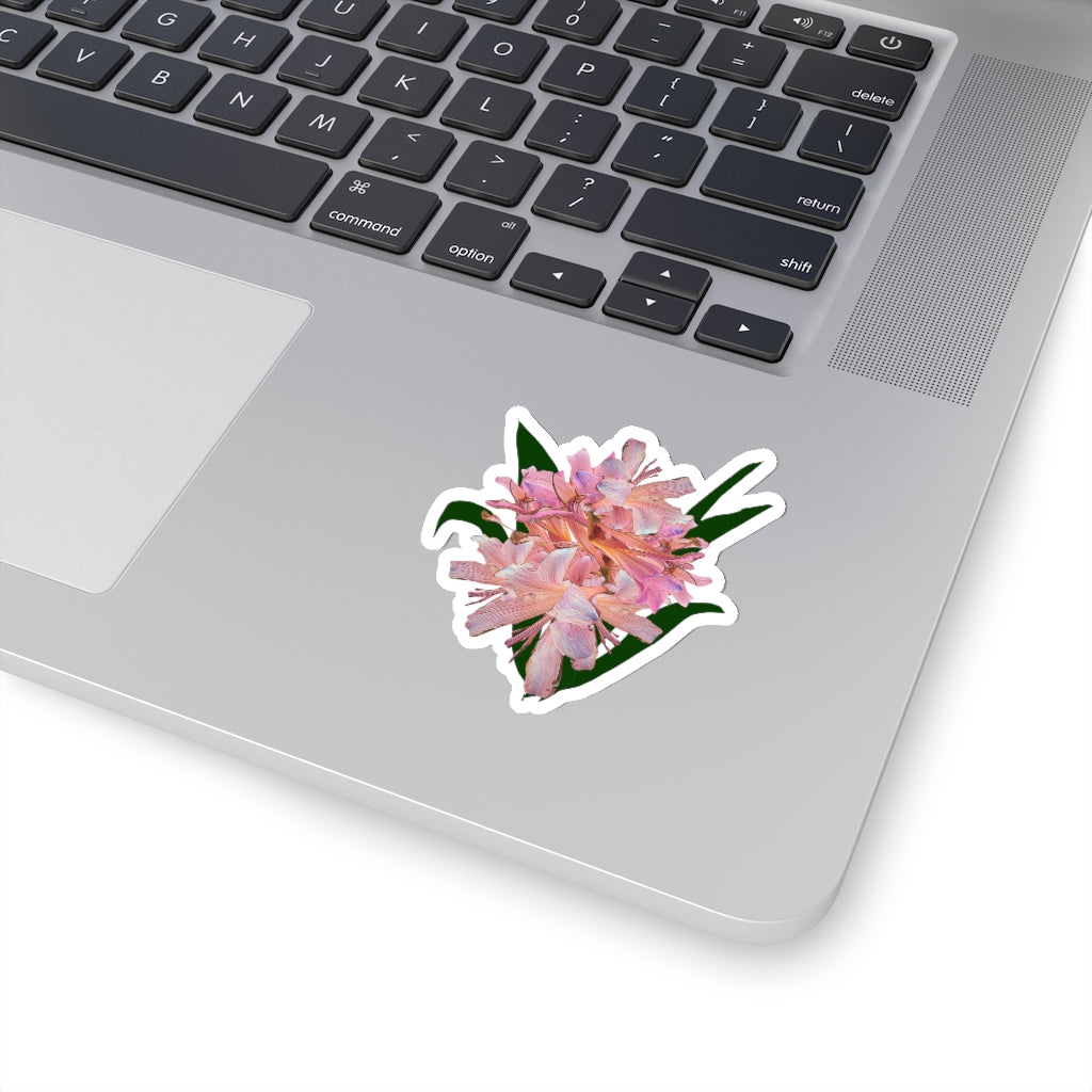 Pink Amaryllis Kiss-Cut Stickers