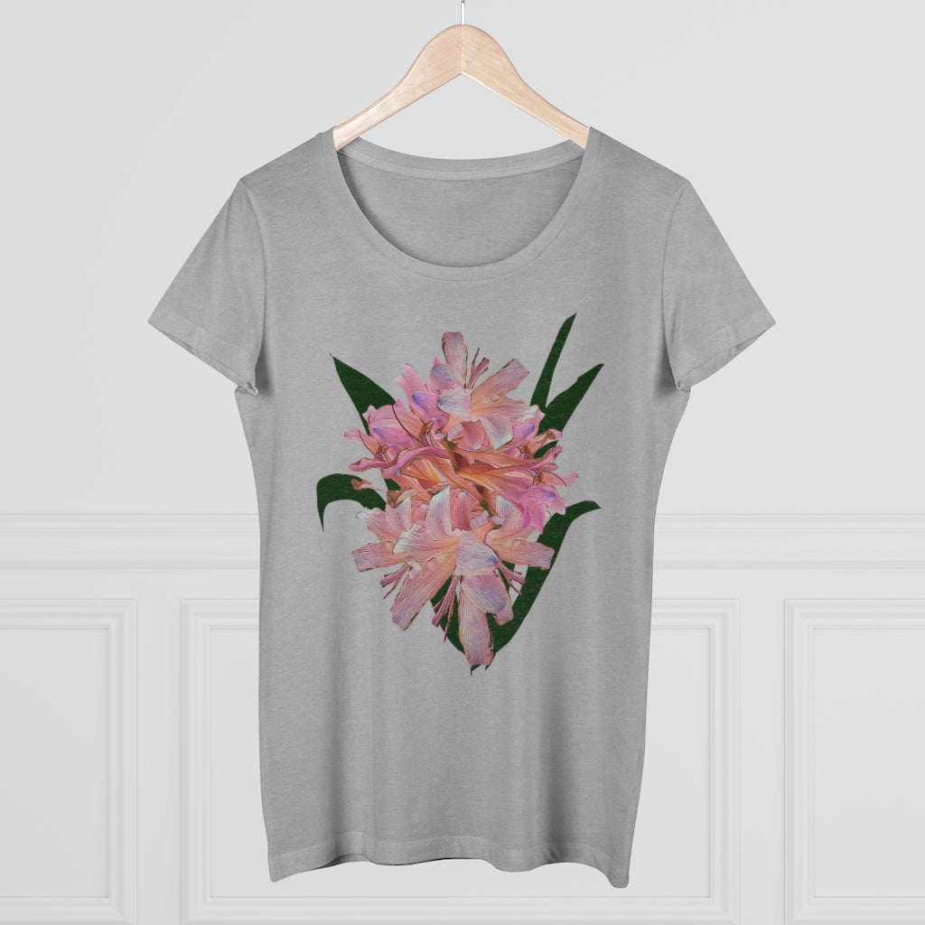 Pink Amaryllis Organic Women's Lover T-shirt