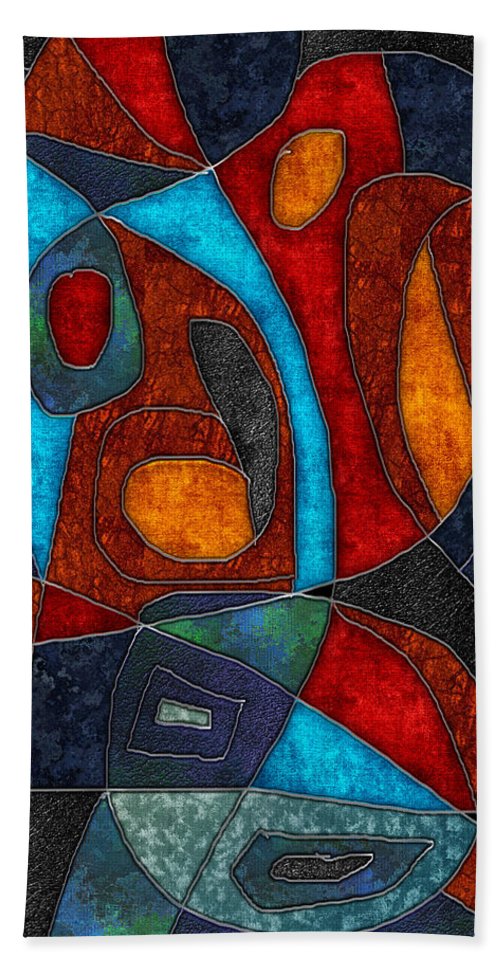 Abstract With Heart - Bath Towel