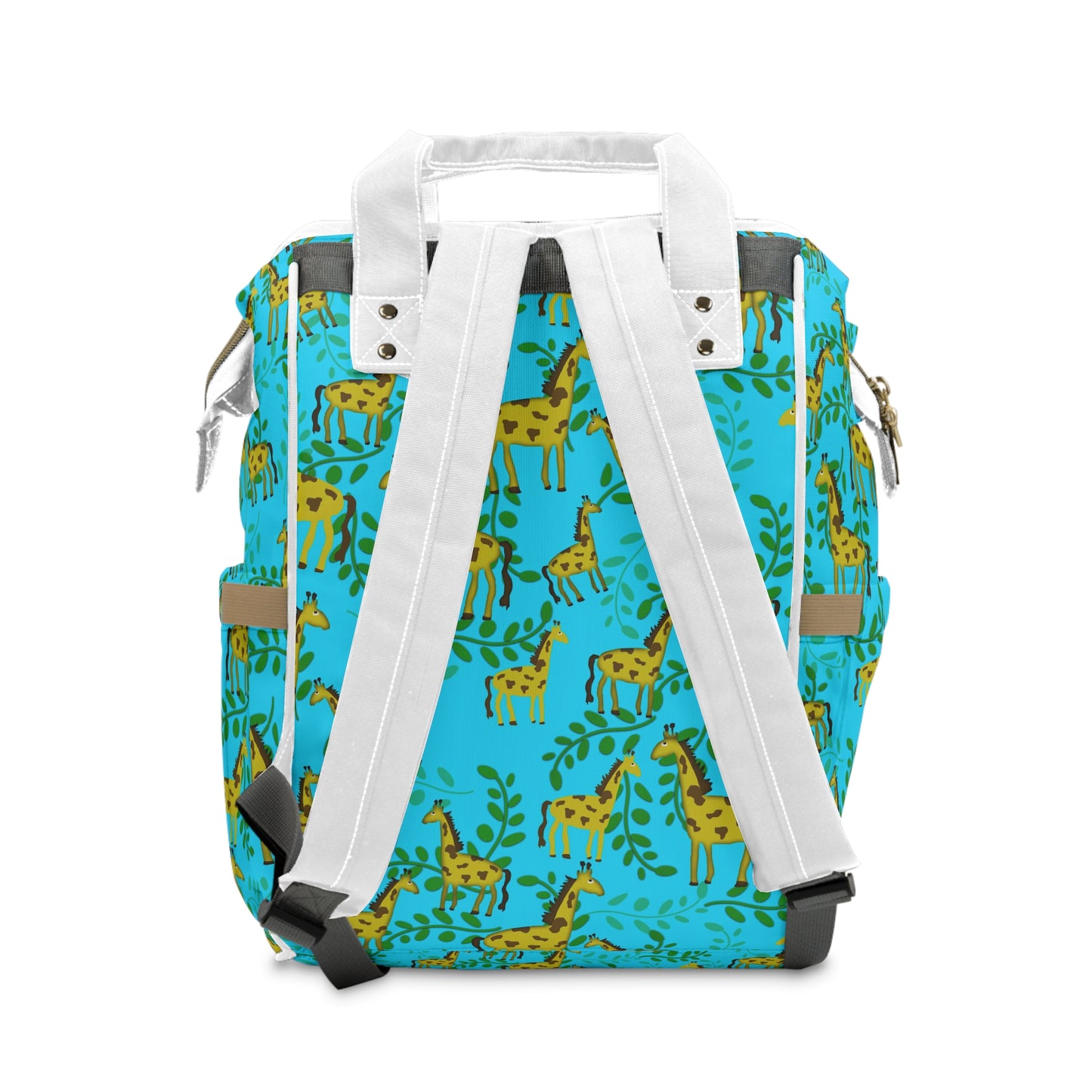 Cute Giraffes Pattern Multifunctional Diaper Backpack