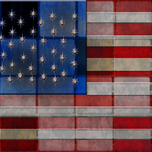 American Flag Quilt Digital Image Download