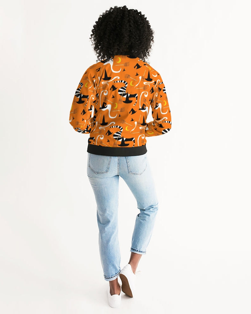 Witch Hats and Brooms Women's Bomber Jacket