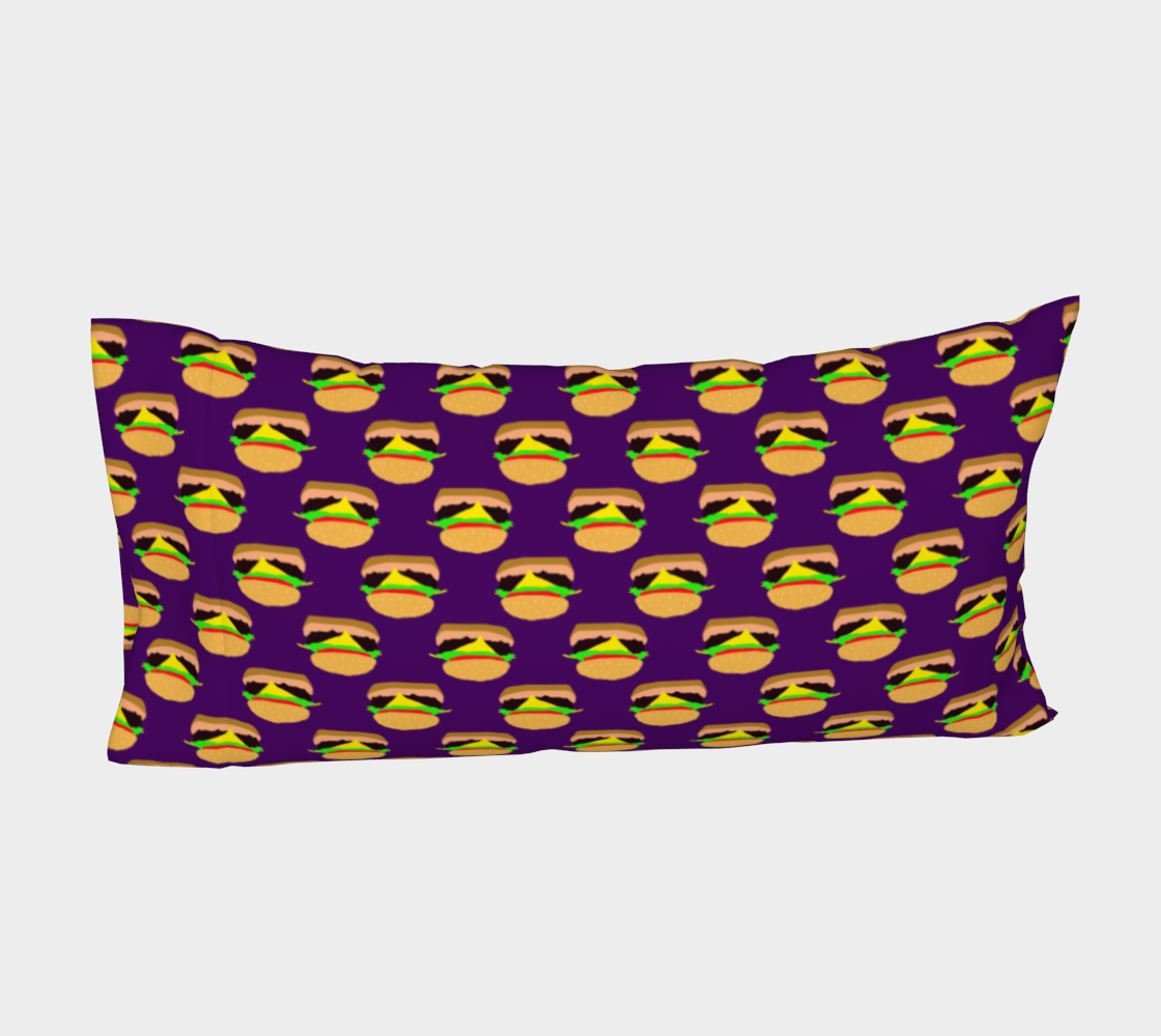 Cheeseburger Pattern Bed Pillow Sleeve