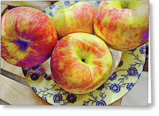 Bowl Of Apples - Greeting Card