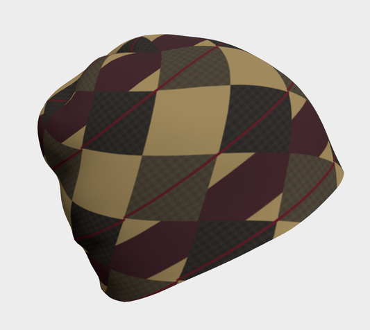 Checkered Brown Plaid Hat