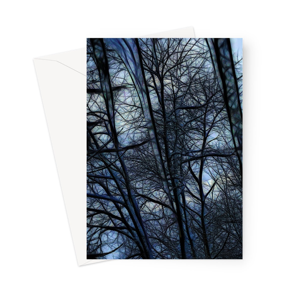 Twilight Icicles Greeting Card