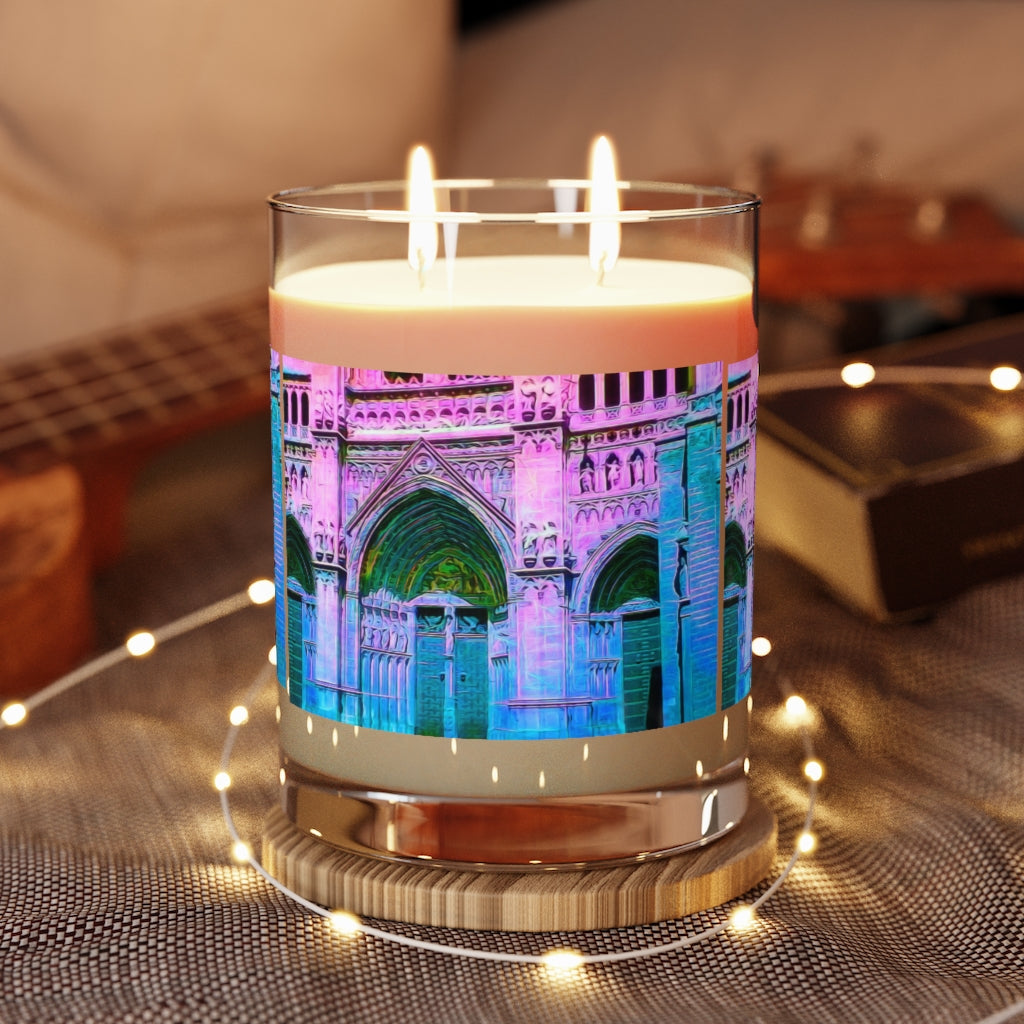 Cathedral Doors In Pink and Blue Scented Candle - Full Glass, 11oz