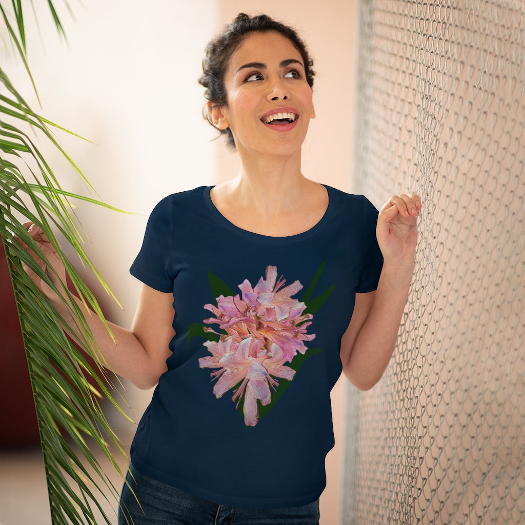 Pink Amaryllis Organic Women's Lover T-shirt
