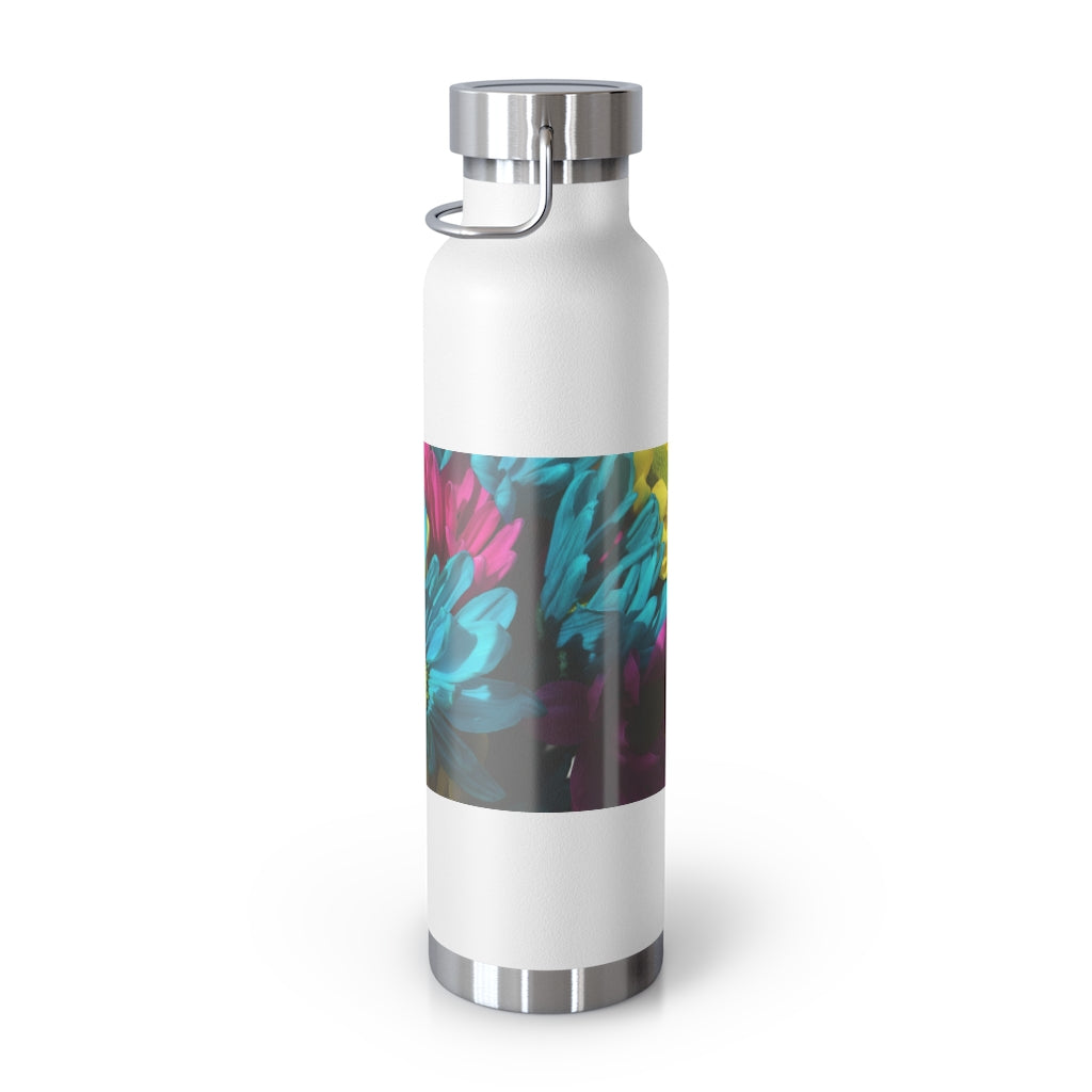 Raw Flowers 4 22oz Vacuum Insulated Bottle