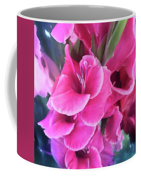Dark Pink Gladiolas - Mug