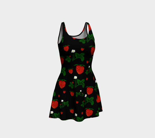 Wild Strawberries Flare Dress