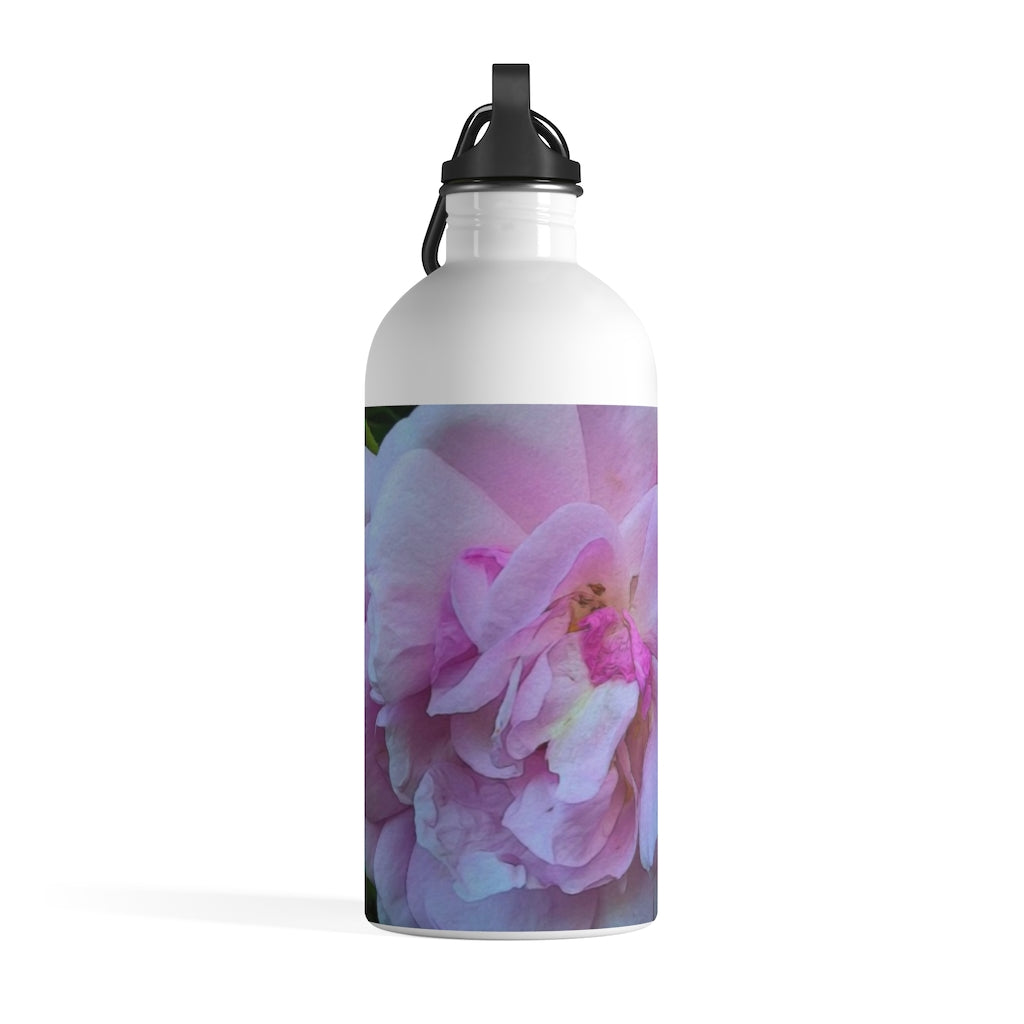 Wild Pink Rose Stainless Steel Water Bottle
