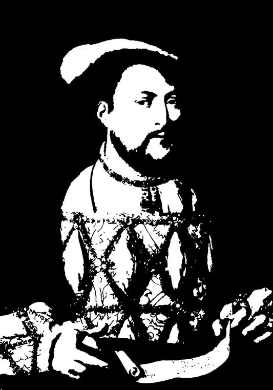 Henry VIII Black and White Digital Image Download
