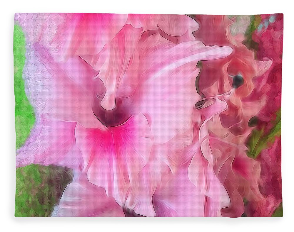 Light Pink Gladiolas - Blanket