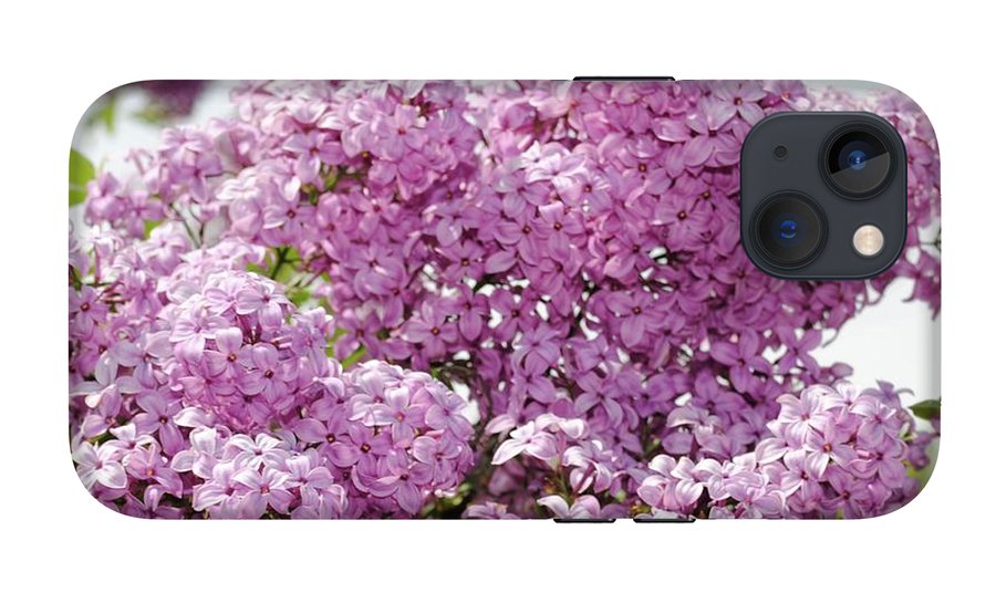 Lilacs With Sky - Phone Case