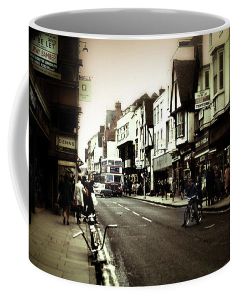 London Street With Bicycles - Mug
