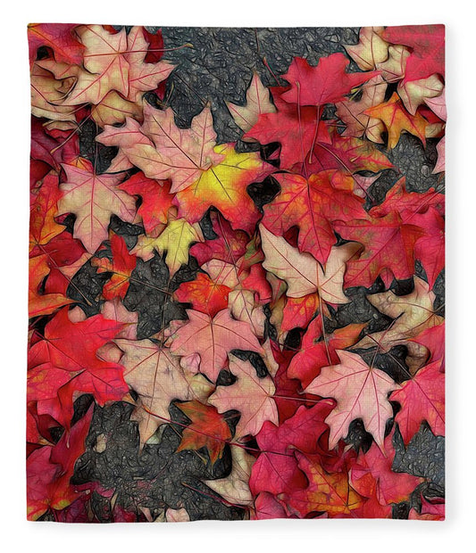 Maple Leaves In October 3 - Blanket